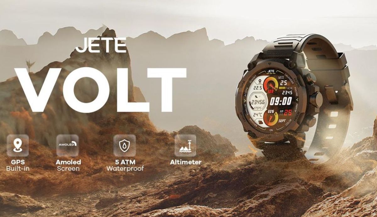 Wow! Jete Siapkan Smartwatch Baru untuk Aktivitas Outdoor: Jete Volt dengan GPS Internal!