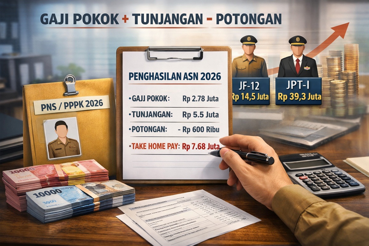 Skema Penghasilan Bersih PNS dan PPPK 2026: Rumus, Komponen, hingga Arah Single Salary