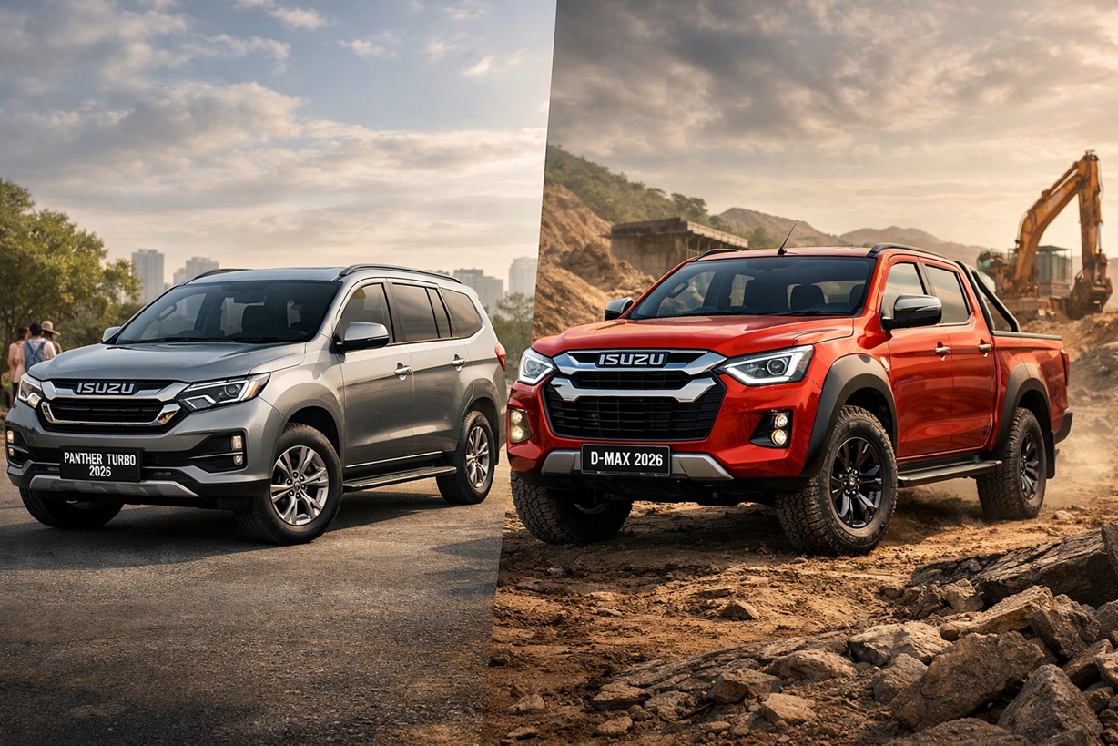 Isuzu Panther Turbo vs Isuzu D-Max 2026: Sama-sama Diesel Tangguh, Beda Karakter dan Peruntukan