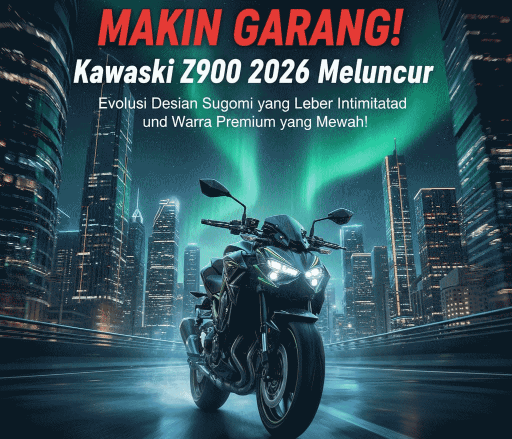​MAKIN GARANG! Kawasaki Z900 2026 Meluncur Evolusi Desain Sugomi , Lebih Intimidatif ,Warna Premium yang Mewah
