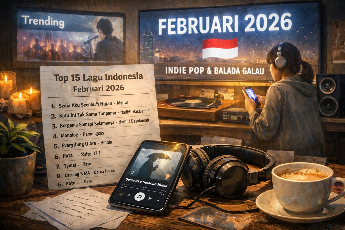 Lagu Indonesia Februari 2026: Indie Pop dan Balada Galau Kuasai Chart Digital
