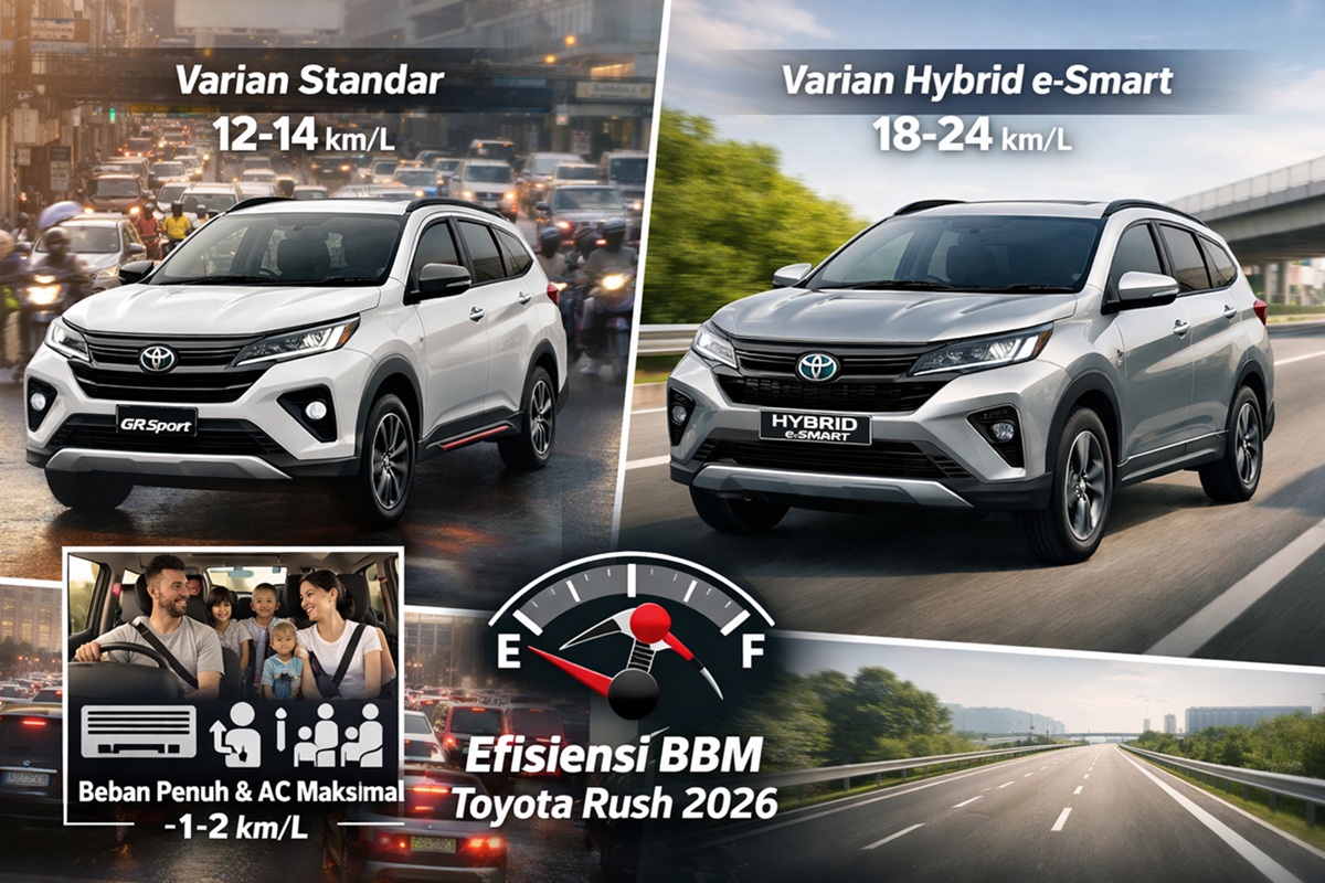 Konsumsi BBM Toyota Rush 2026: Perbandingan Varian dan Pengaruh Kondisi Nyata