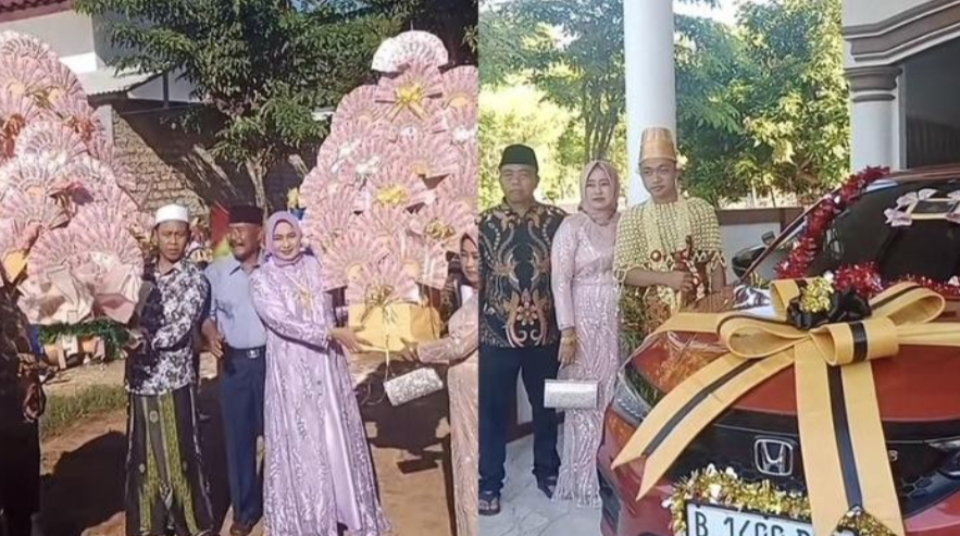 Pesta Pernikahan Sultan Madura, Seserahan Buket Uang Raksasa dan Mobil Mewah, Heboh Media Sosial!