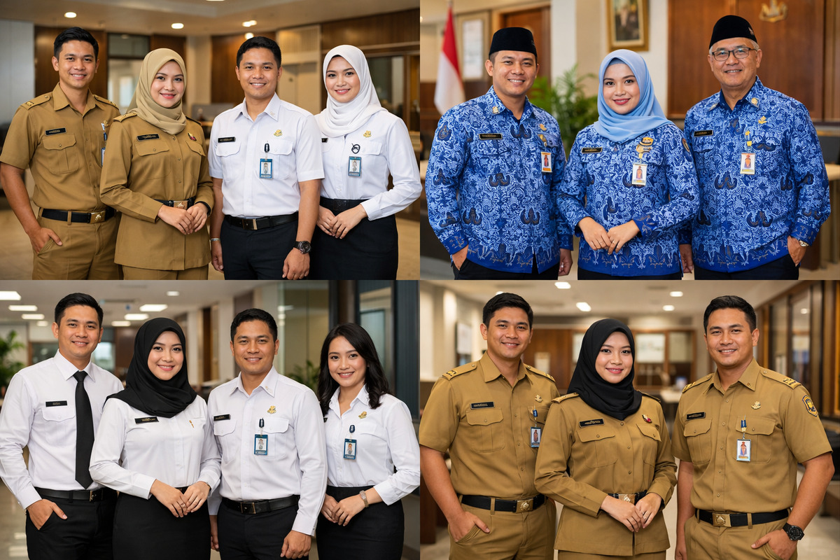 Seragam Wajib PNS, PPPK, Paruh Waktu Tahun 2026