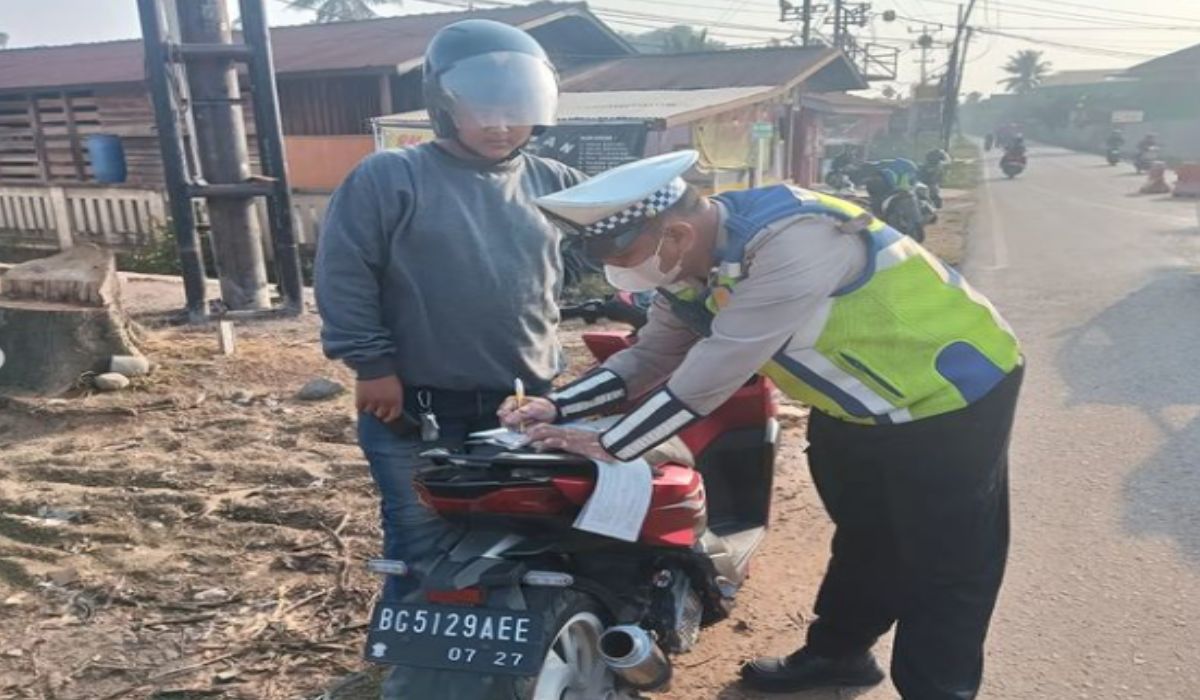 Pasca Ops Zebra Musi 2023, Satlantas Polres Banyuasin Tetap Berlakukan Tilang 