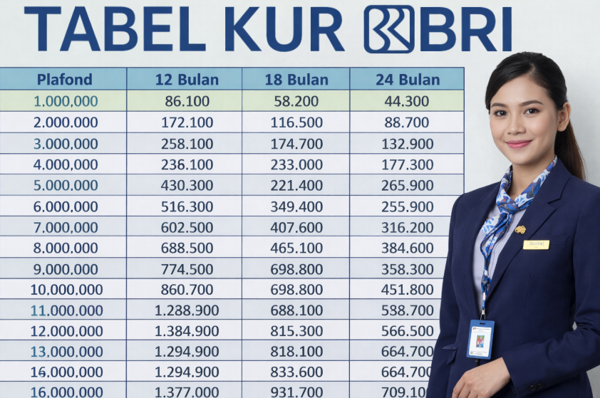 KUR BRI April 2026: Plafon hingga Rp500 Juta, Bunga Rendah Mulai 3 Persen