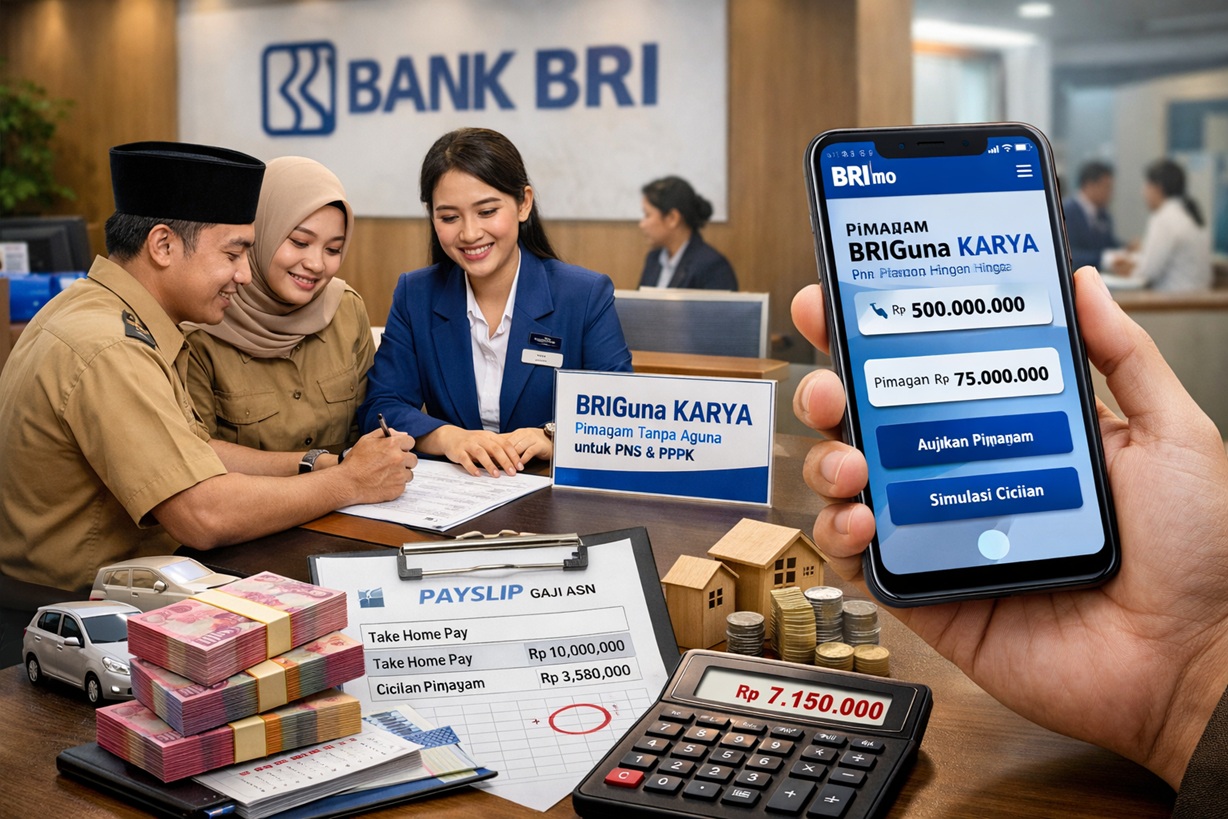 Cair Cepat Rp75 Juta Tanpa Agunan! Pinjaman BRI Khusus PNS PPPK
