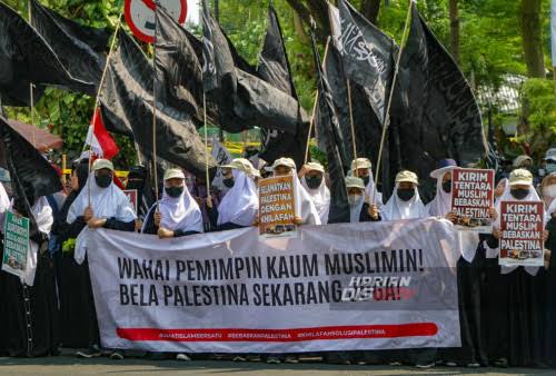 Catat Waktunya, Hindari Kemacetan Siang Ini Di Tengah Kota, Aksi Bela Palestina.