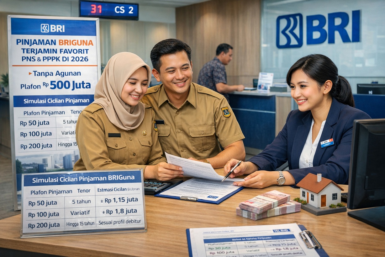 BRI Siapkan Pinjaman Non KUR hingga Rp500 Juta untuk PNS dan PPPK Tahun 2026