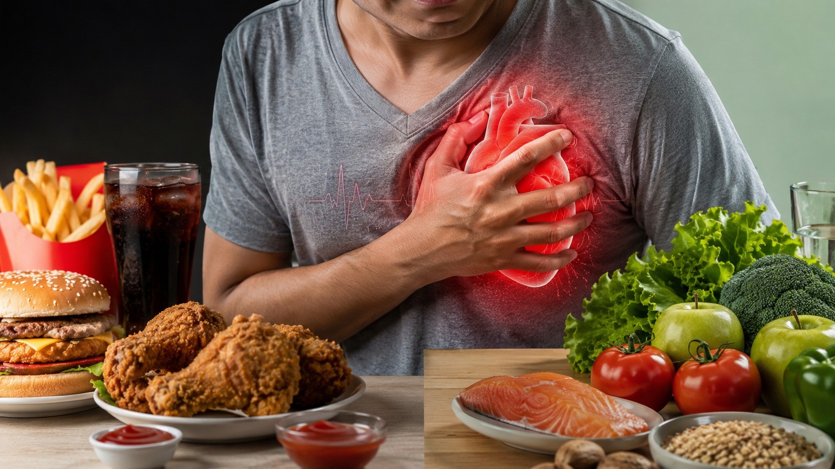 Jangan Sepelekan Isi Piring, Pola Makan Buruk Bisa Meningkatkan Risiko Serangan Jantung