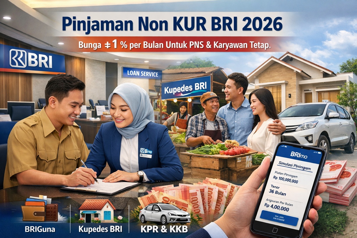 Pinjaman Non KUR BRI 2026, Alternatif Kredit Fleksibel untuk PNS dan ...