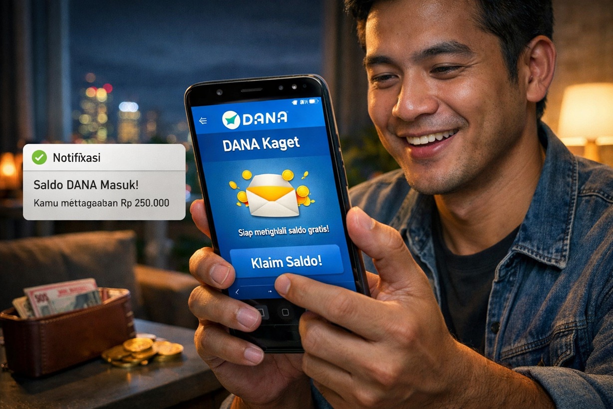 Buruan Cek! Link DANA Kaget Malam Ini Bisa Cair Hingga Ratusan Ribu