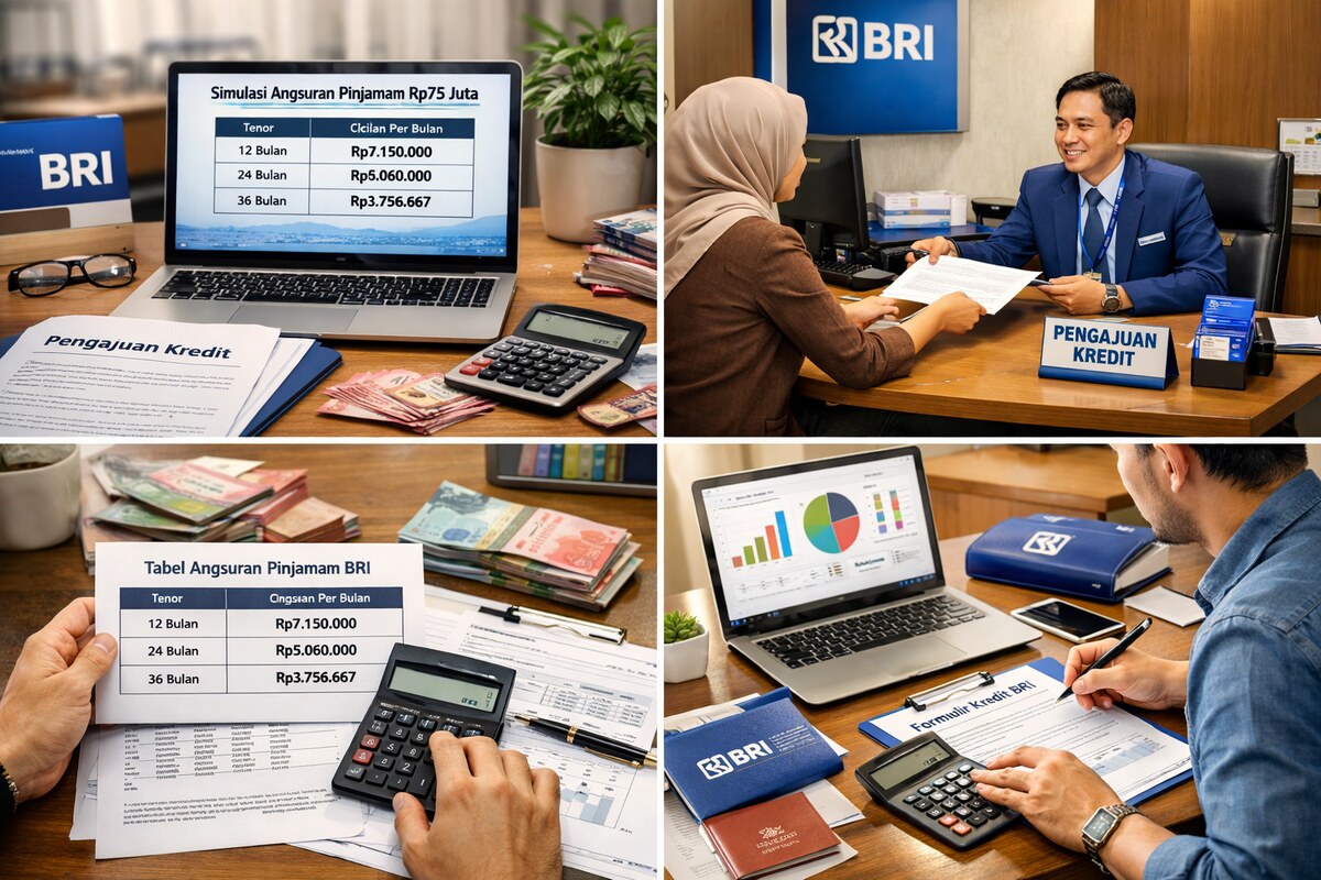 Pinjaman Non-KUR BRI hingga Rp75 Juta: Skema Angsuran, Syarat, dan Proses Terbaru 2025