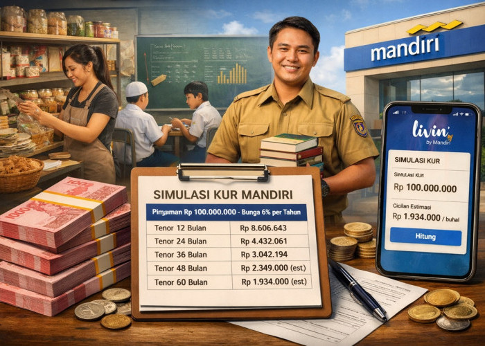 Simulasi Cicilan Pinjaman KUR Mandiri Rp100 Juta Terbaru Februari 2026, Ini Rinciannya
