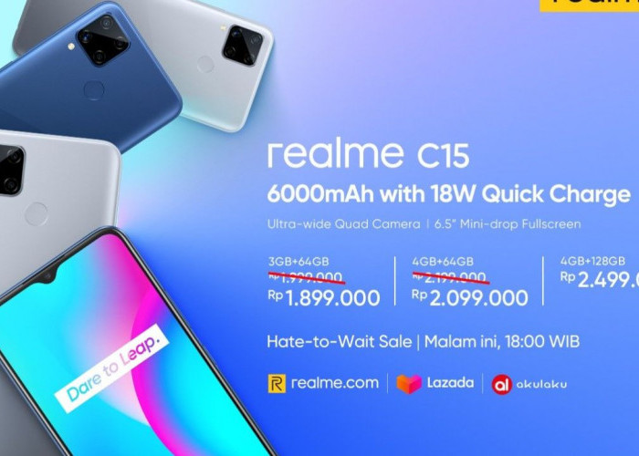 Wah! Sistem Keamanan Ganda di Realme C15: Fingerprint dan Face Unlock, Aman dan Praktis!