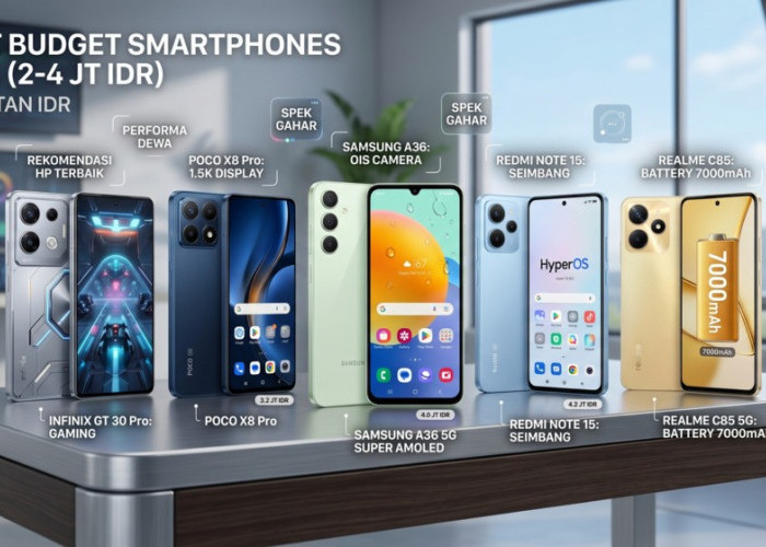 Gajian Cair? Ini Daftar Smartphone 2-4 Jutaan Terbaik 2026 yang Bikin Dompet Tetap Aman!