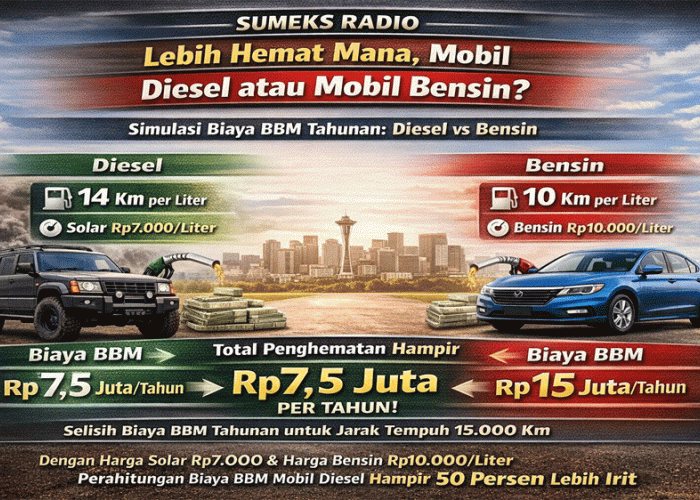 Mobil Diesel Lebih Hemat dari Bensin? Simulasi Biaya Tahunan Ini Bikin Kaget