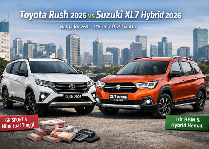 Toyota Rush 2026 vs Suzuki XL7 Hybrid 2026: Perbandingan Harga dan Nilai SUV Keluarga di Indonesia