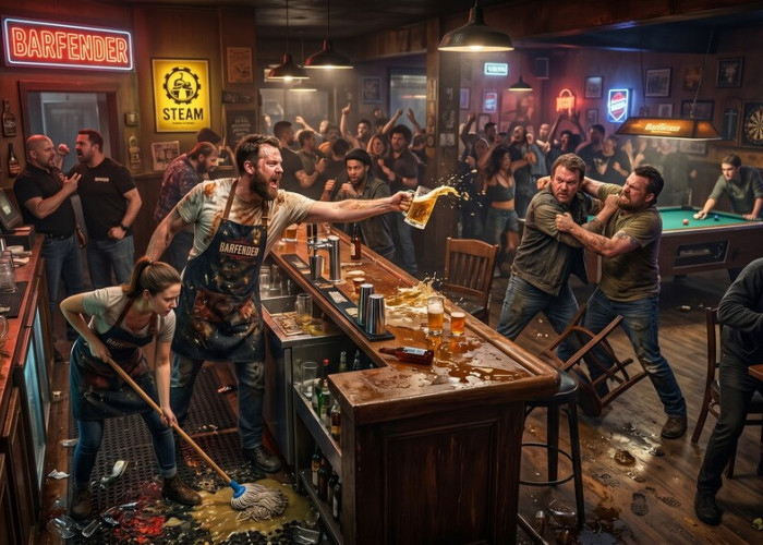 Game Co-op Paling Rusuh Tahun Ini? Barfender Bikin Kamu Kapok Buka Bisnis Malam!