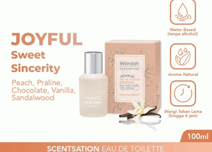 Buktikan Keanggunanmu dengan Wardah Scentsation Joyful! Parfum Aroma Coklat & Vanila yang Memikat