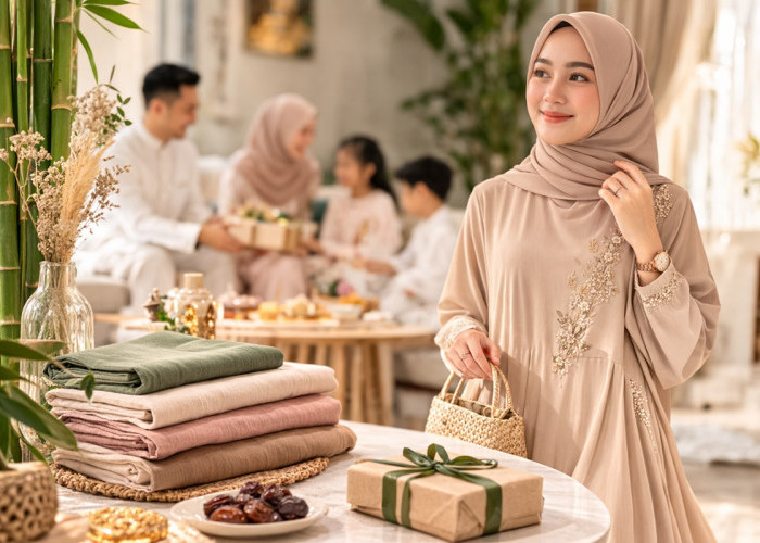 Gamis Serat Bambu Organik Jadi Tren Baju Lebaran 2026, Sejuk Dipakai dan Aman untuk Kulit Sensitif
