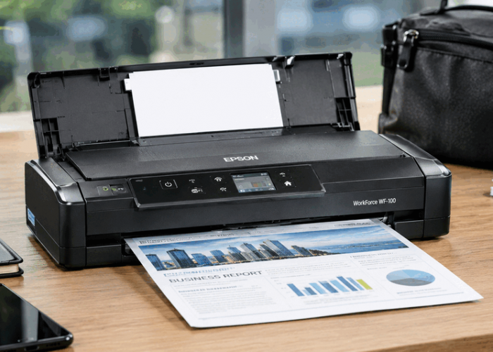 Epson WorkForce WF-100, Printer Portabel dengan Baterai dan Wi-Fi untuk Pekerja Mobile
