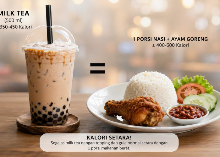 Sering Minum Milk Tea? Ketahui Dulu Jumlah Kalori yang Masuk ke Tubuh