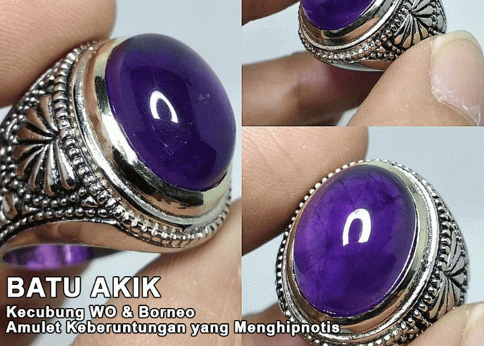 Batu Akik Kecubung WO & Borneo: Amulet Keberuntungan yang Menghipnotis! Simbol Spiritualitas & Desain Elegan