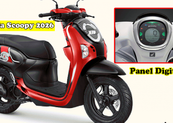 Naik Kelas! Honda Scoopy 2026 Kini Pakai Smart Key & Panel Digital,Retro Premium yang Bikin Iri Wong Palembang