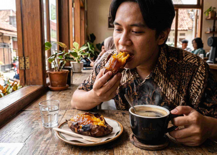 Pecinta Kopi Wajib Tahu! Ubi Cilembu Jadi Pendamping Americano Terbaik