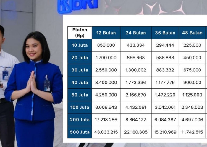 Simulasi Cicilan KUR BRI Rp 10 Juta, Tenor Fleksibel hingga 60 Bulan