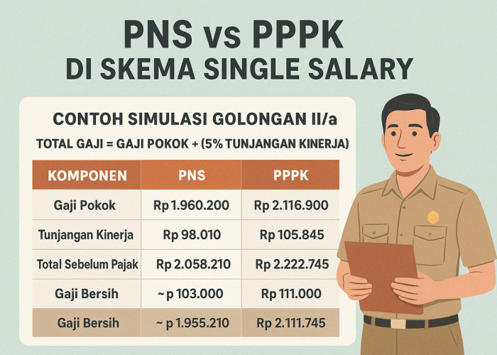 Hitungan Bersih Gaji PNS dan PPPK di Sistem Single Salary, Penghasilan Setara Tapi Akhirnya Bisa Beda!