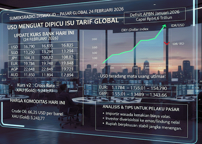 USD Menguat Imbas Tarif Trump, Rupiah Tertekan? Ini Update Kurs & Harga Emas 24 Februari 2026