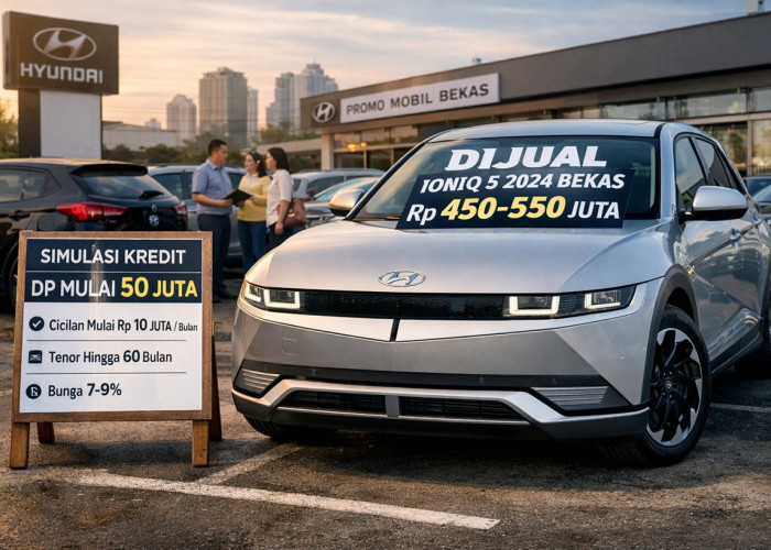 Hyundai Ioniq 5 Bekas 2024 Anjlok ke Rp450 Jutaan, Simulasi Kredit DP 10 Persen Bikin Tergoda