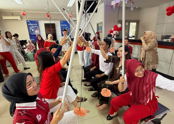Semarak HUT RI ke-81, BRI Cabang Sekayu Gelar Upacara dan Lomba Penuh Kebersamaan