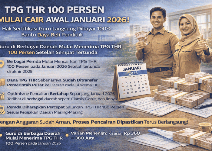 Kabar Gembira Guru di Awal 2026! TPG THR 100 Persen Mulai Cair Bertahap, Ini Penjelasan Resmi Kemenkeu