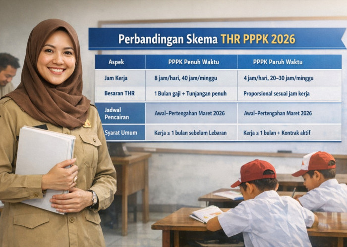 Cair Lebih Cepat, Ini Perbedaan THR PPPK Penuh Waktu vs Paruh Waktu