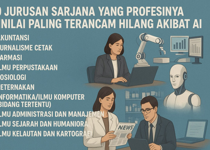 AI Bakal Menggantikan, Ini 10 Jurusan Sarjana yang Profesinya Dinilai Paling Terancam Teknologi