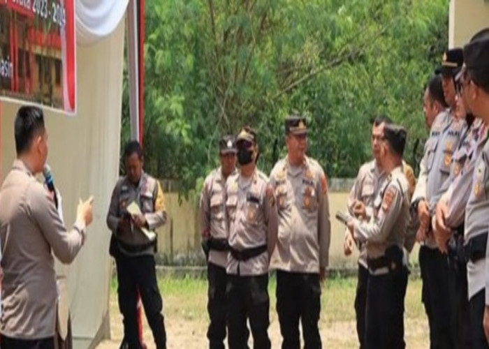 Polres Banyuasin, Latihan Pra Operasi Mantap Brata 2023-2024 Mematangkan Pengamanan TPS