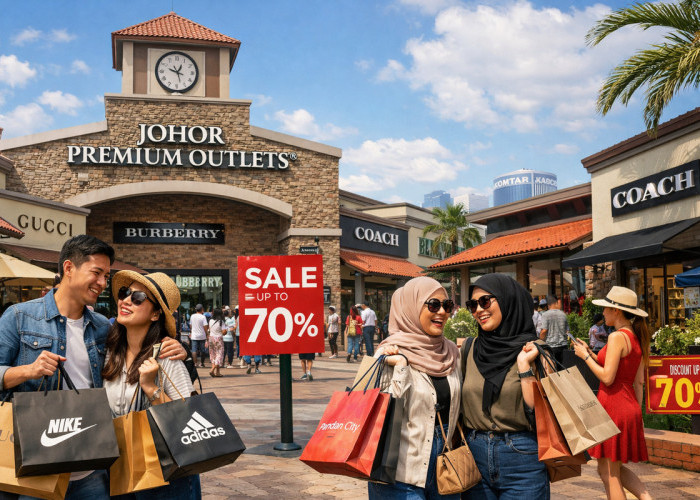 Diskon Hingga 70%! Johor Premium Outlets Jadi Surga Belanja Branded di Johor Bahru