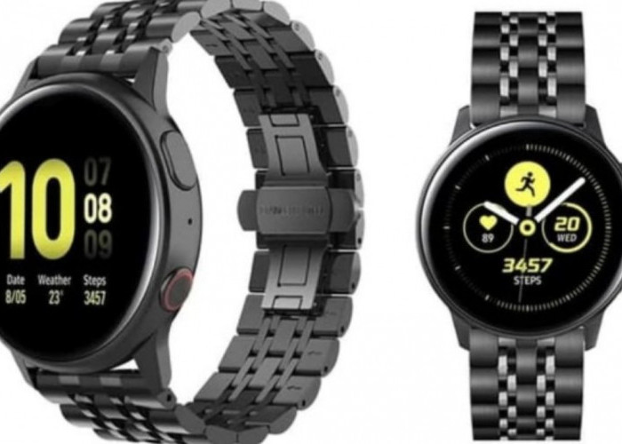 Wow! Samsung Hadirkan Tali Rantai Stainless Steel untuk Galaxy Watch Active 2: Menggabungkan Elegansi&Kekuatan