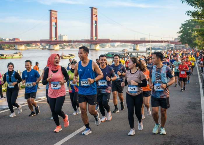 Running Squad Sumsel: Ketika Garis Finish Kalah Seru Dibanding Teman Baru di Sampingmu