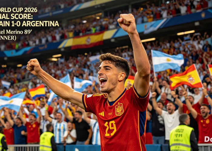 Spanyol Juara Piala Dunia 2026, Tekuk Argentina 1-0 Lewat Perpanjangan Waktu