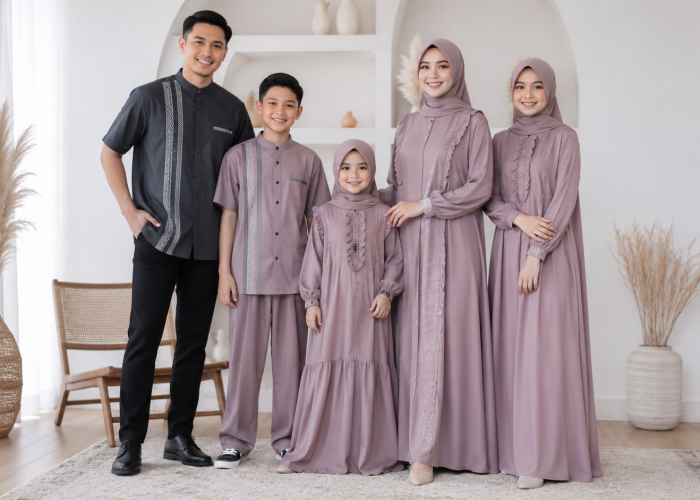 Ingin Tampil Kompak Sekeluarga? Ini Deretan Gamis Nibras yang Bisa Dipilih