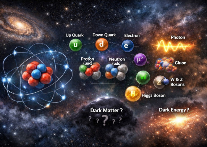Bagaimana Alam Semesta Terbentuk? Mengenal Partikel Elementer dalam Model Standar