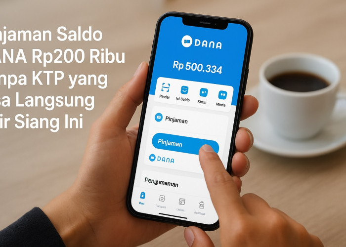 Pinjaman Saldo DANA Rp200 Ribu Tanpa KTP yang Bisa Langsung Cair Siang Ini