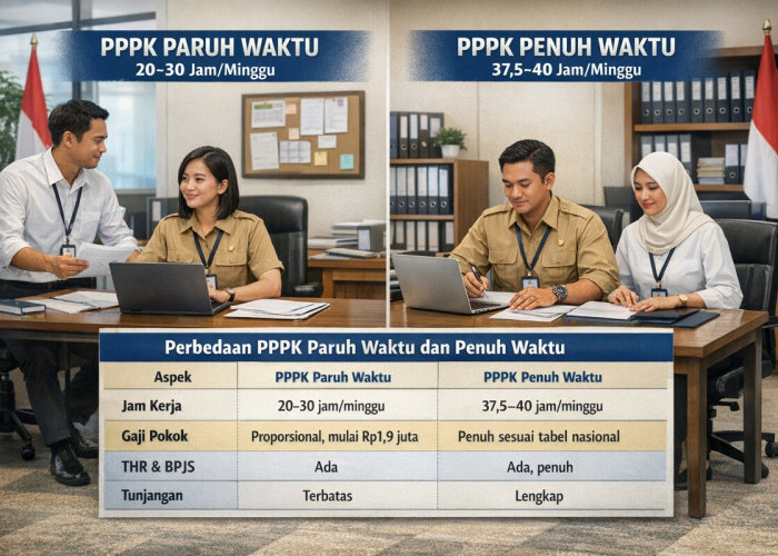 Inilah Perbedaan Tunjangan PPPK Paruh Waktu dan Penuh Waktu di Tahun 2026