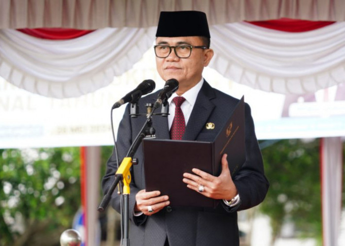 Penguasaan Teknologi Kunci Indonesia Emas 2045, Tegas Pj Bupati Banyuasin Hani S. Rustam di Upacara Hardiknas