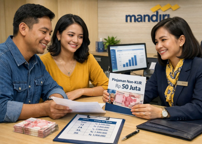 Pinjaman Non KUR Bank Mandiri 2025 Plafon Rp50 Juta, Alternatif Kredit Fleksibel di Luar Program Subsidi