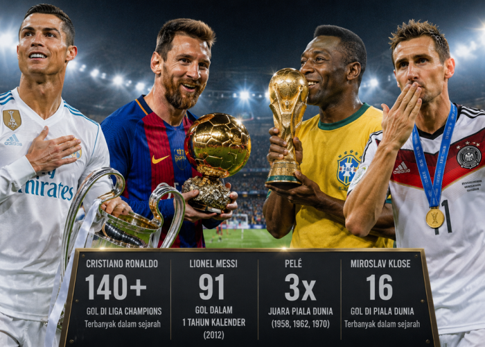 Rekor Sepak Bola Dunia yang Masih Bertahan, Sulit Dipecahkan hingga Kini